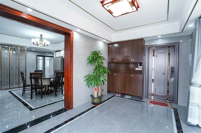 150㎡新中式與愛馬仕橙的碰撞，感受古典與現(xiàn)代交融的詩情畫意